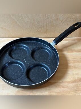 Non Stick Pan Enamel  Poached Sunny Side Up 4 Egg Poacher Pancake